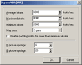 TMPGEnc's rate control settings (click to enlarge)